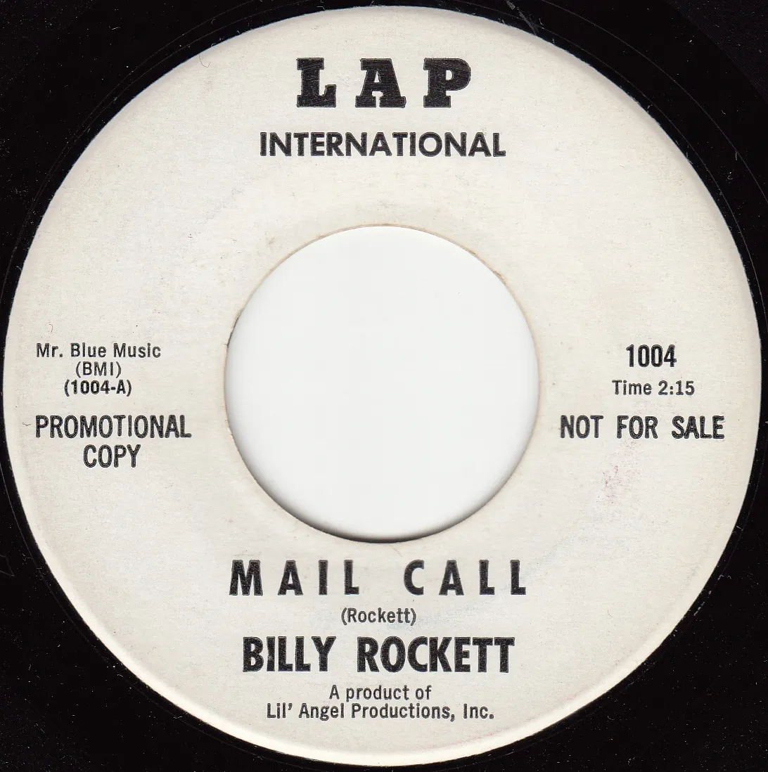 Mail Call – Billy Rockett (A-side label)