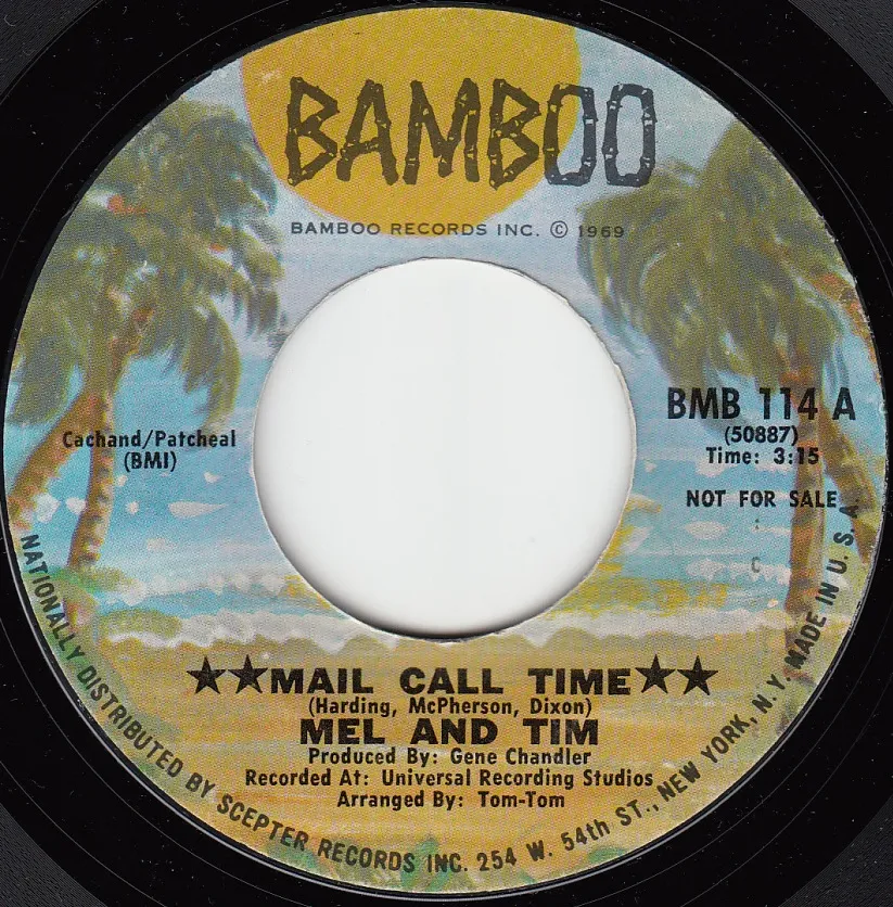Mail Call Time – Mel & Tim (A-side label)