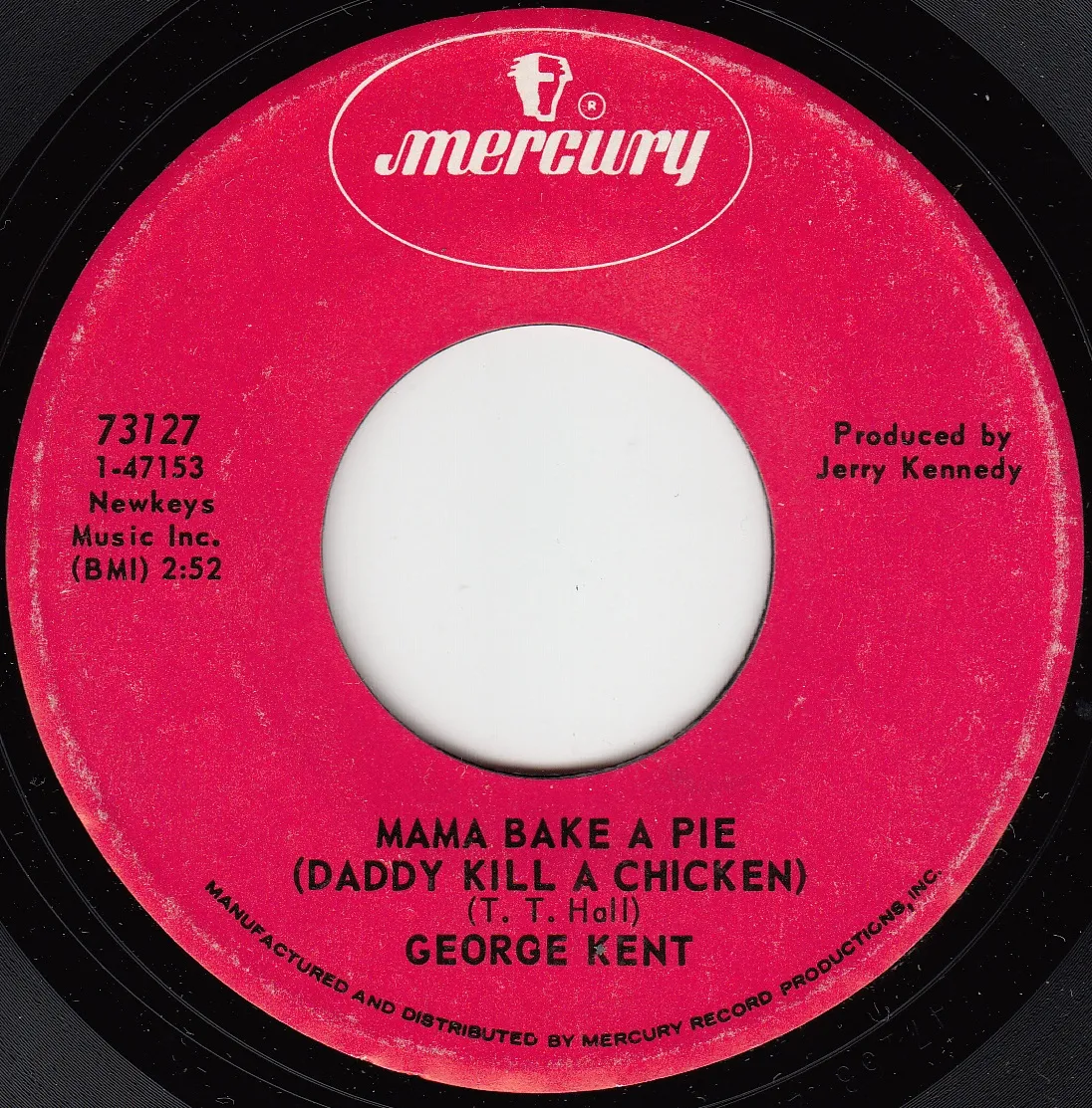 Mama Bake a Pie (Daddy Kill a Chicken) – George Kent (A-side label)