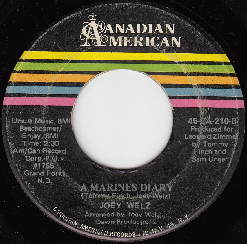 Marines Diary – Joey Welz (A-side label)