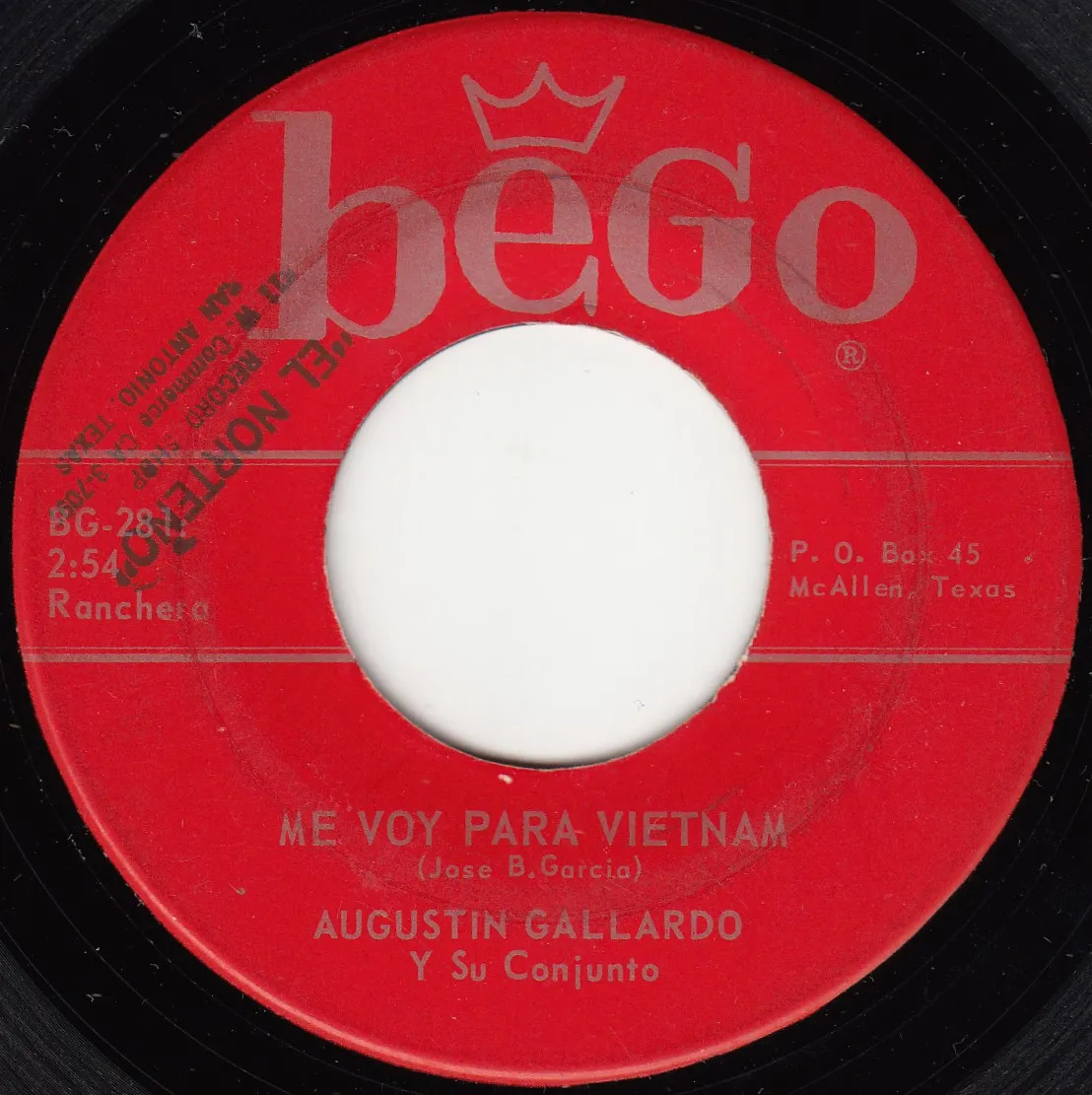 Me voy para Vietnam – Augustin Gallardo (A-side label)