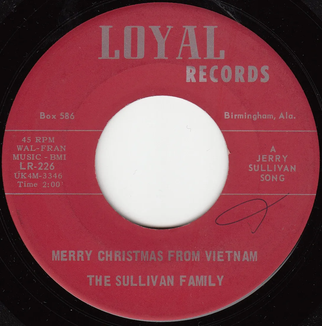 Merry Christmas From Vietnam – The Sullivan Family (A-side label)