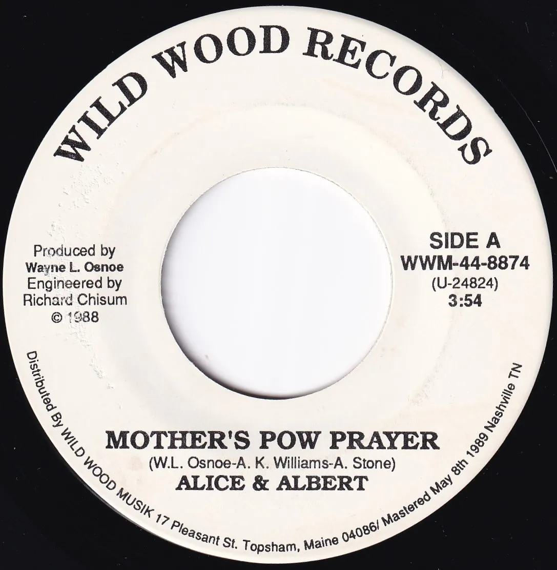 Mother's POW Prayer – Alice & Albert (A-side label)