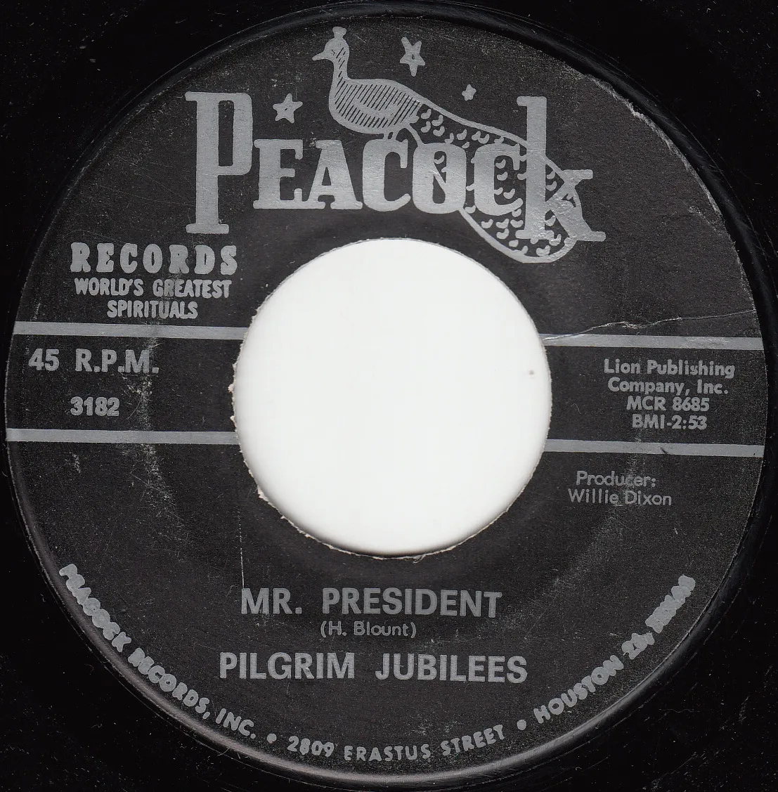Mr. President – Pilgrim Jubilees (A-side label)