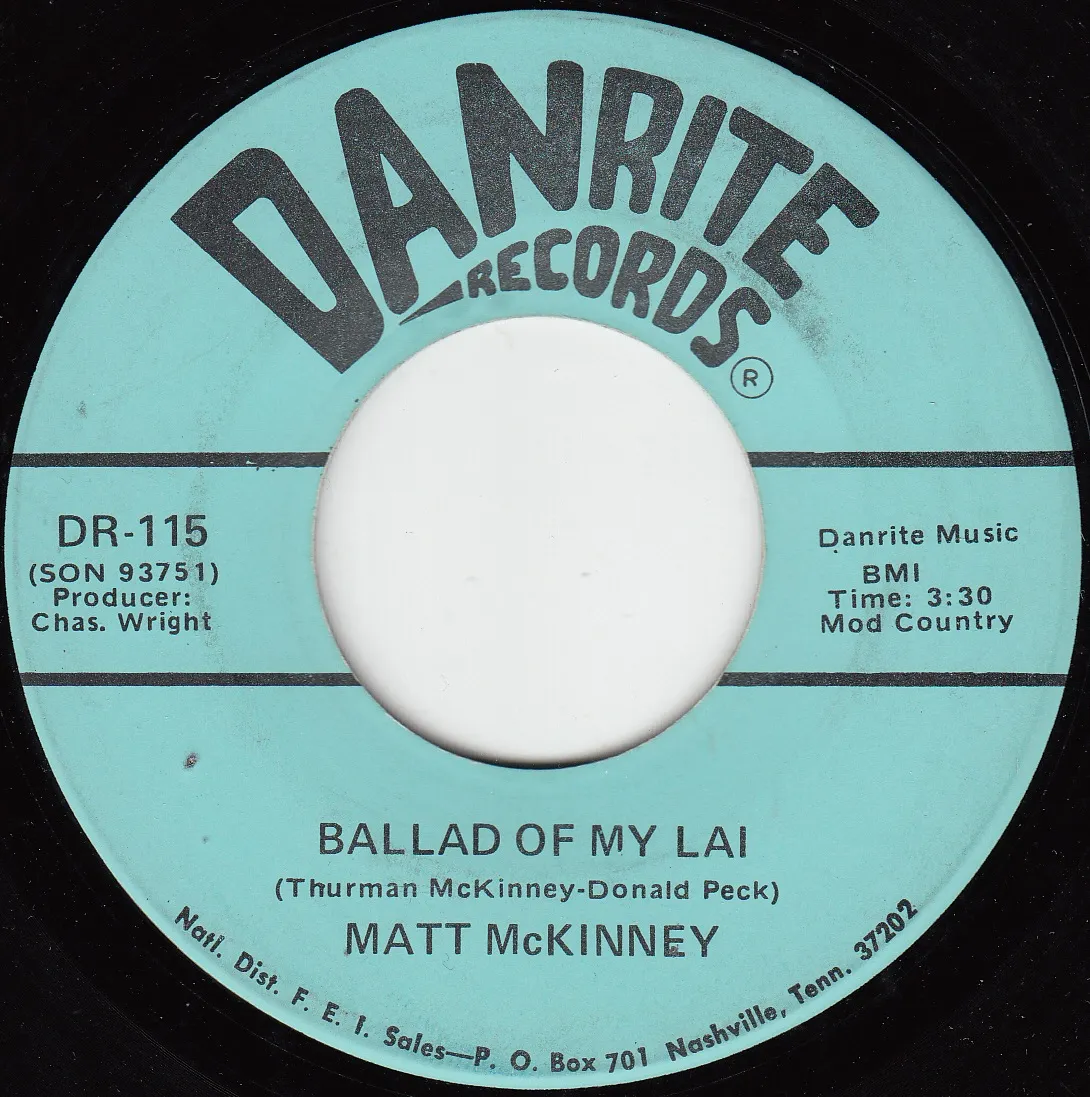 Ballad of My Lai – Matt McKinney (A-side label)