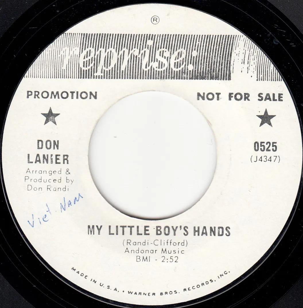My Little Boy's Hand – Don Lanier (A-side label)