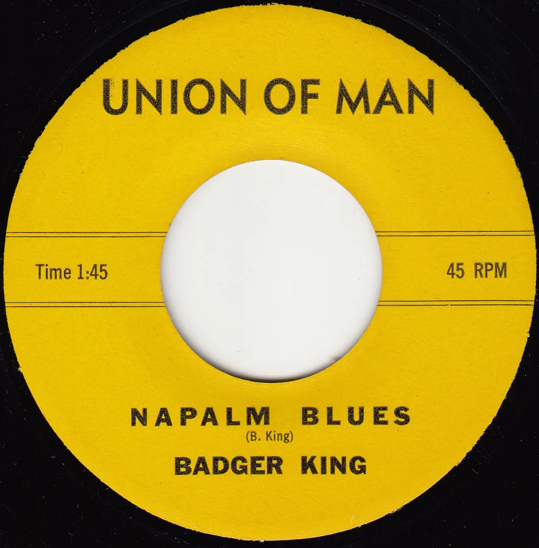 Napalm Blues – Badger King (A-side label)