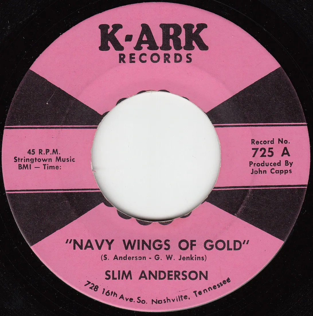 Navy Wings of Gold – Slim Anderson (A-side label)