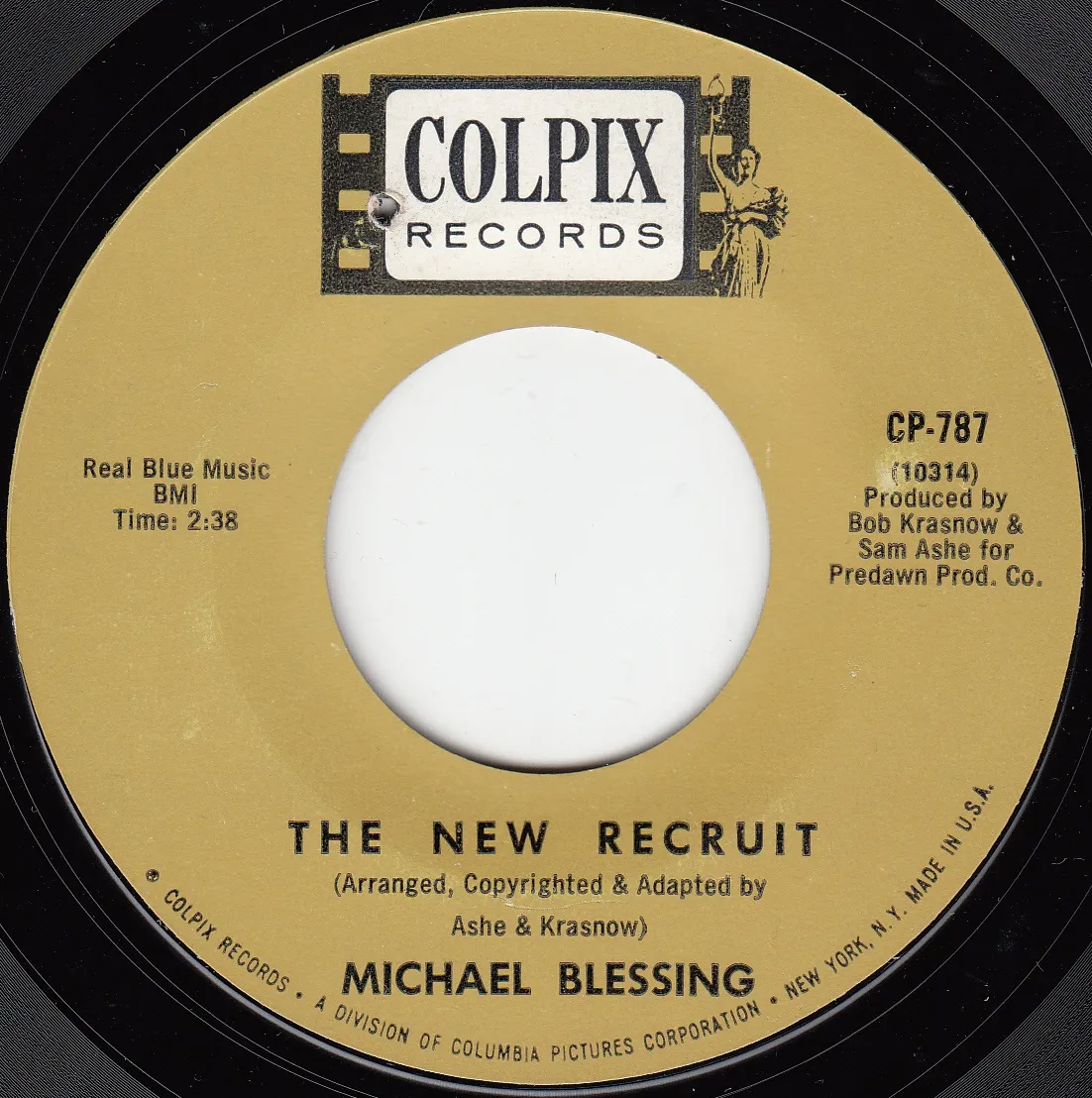 New Recruit – Michael Blessing (A-side label)