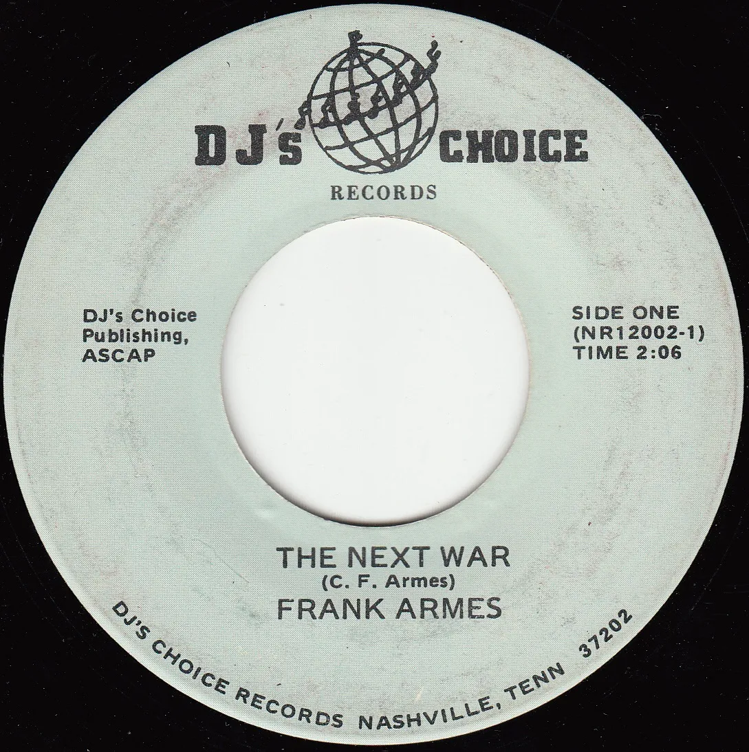 Next War – Frank Armes (A-side label)