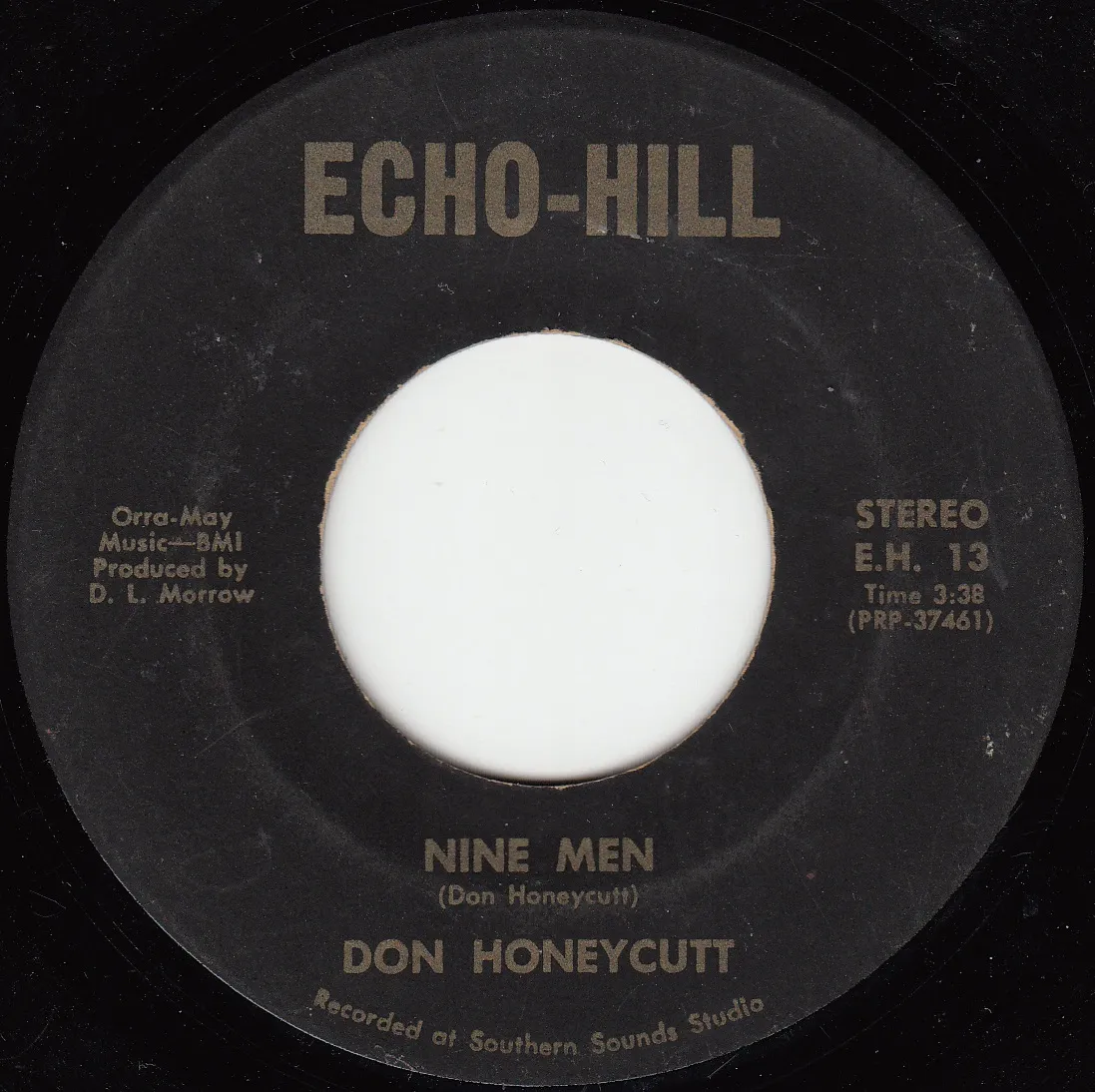 Nine Men – Don Honeycutt (A-side label)