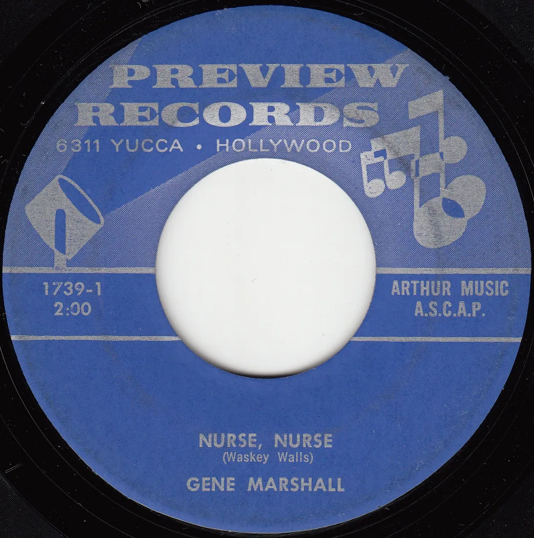 Nurse, Nurse – Gene Marshall (A-side label)