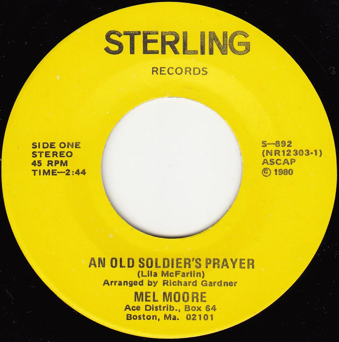 Old Soldier's Prayer – Mel Moore (A-side label)