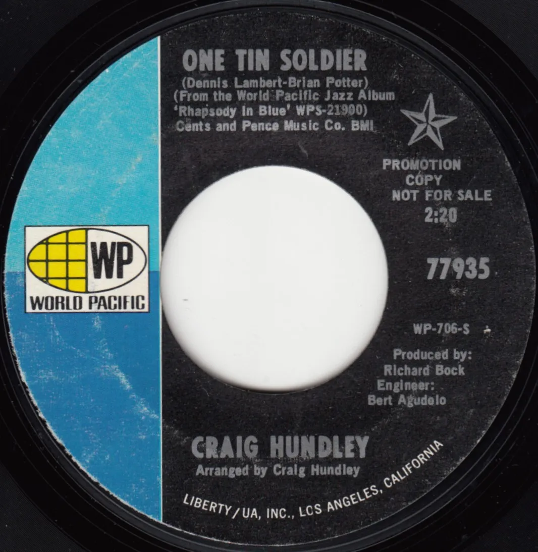 One Tin Soldier – Craig Hundley (A-side label)
