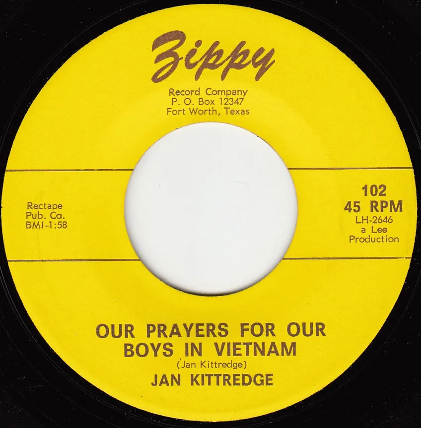 Our Prayers for Our Boys in Vietnam – Jan Kittredge (A-side label)
