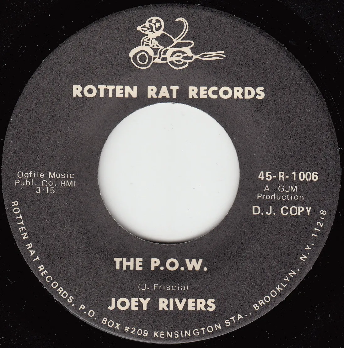 P.O.W. – Joey Rivers (A-side label)