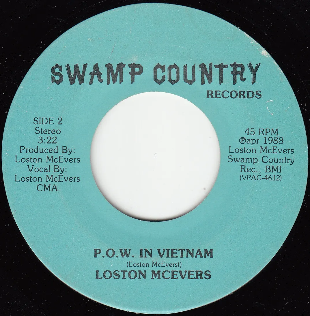 P.O.W. in Vietnam – Loston McEvers (A-side label)