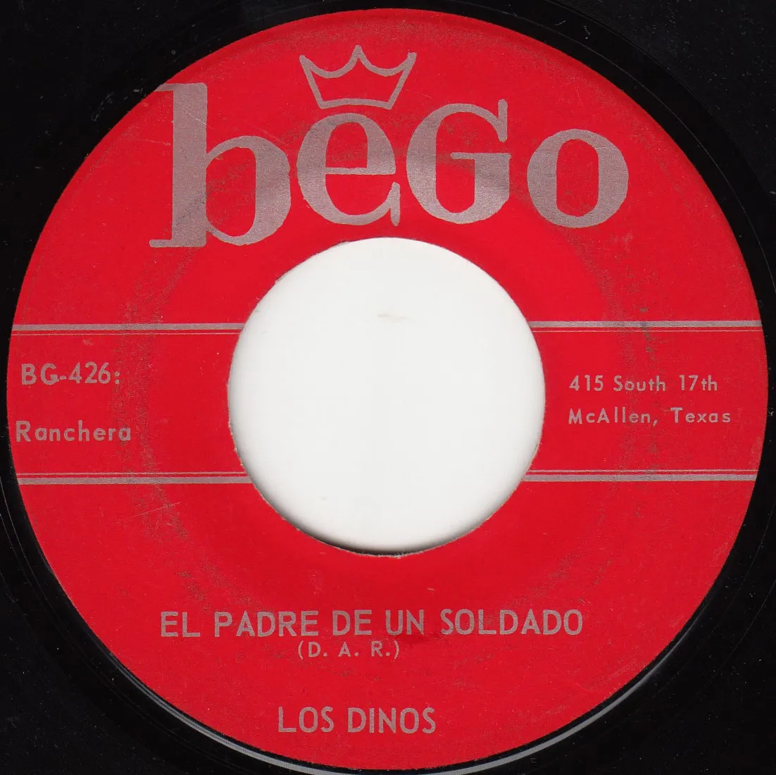 padre de un soldado – Los Dinos (A-side label)