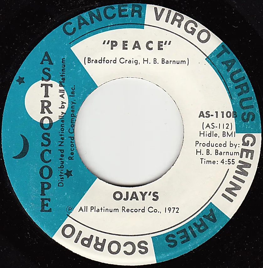 Peace – The O'jays (A-side label)