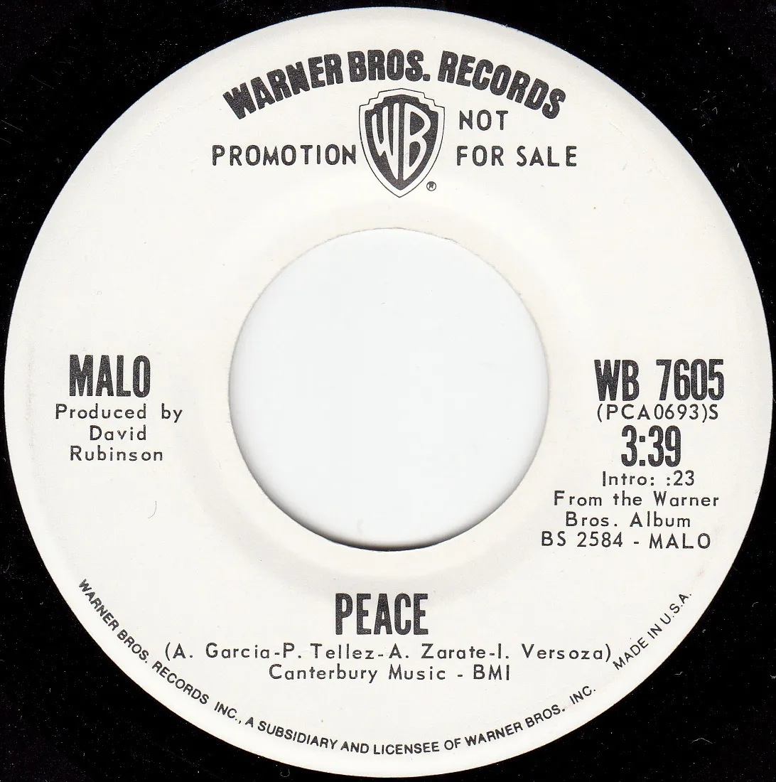 Peace – Malo (A-side label)