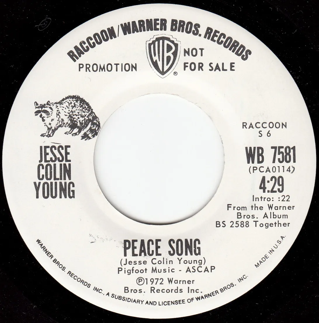 Peace Song – Jesse Colin Young (A-side label)
