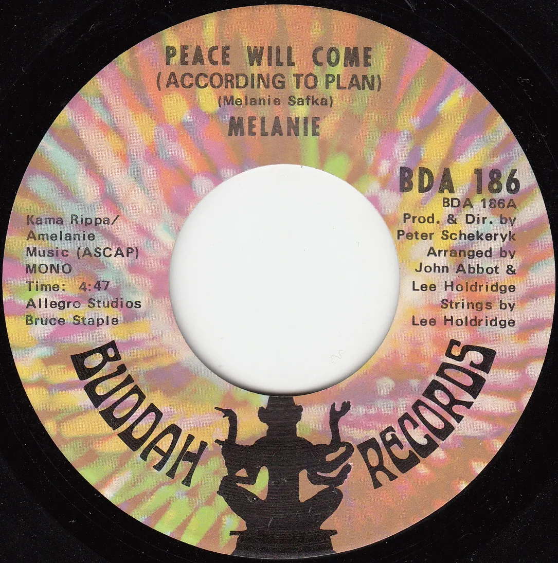 Peace Will Come (According to Plan) – Melanie (A-side label)