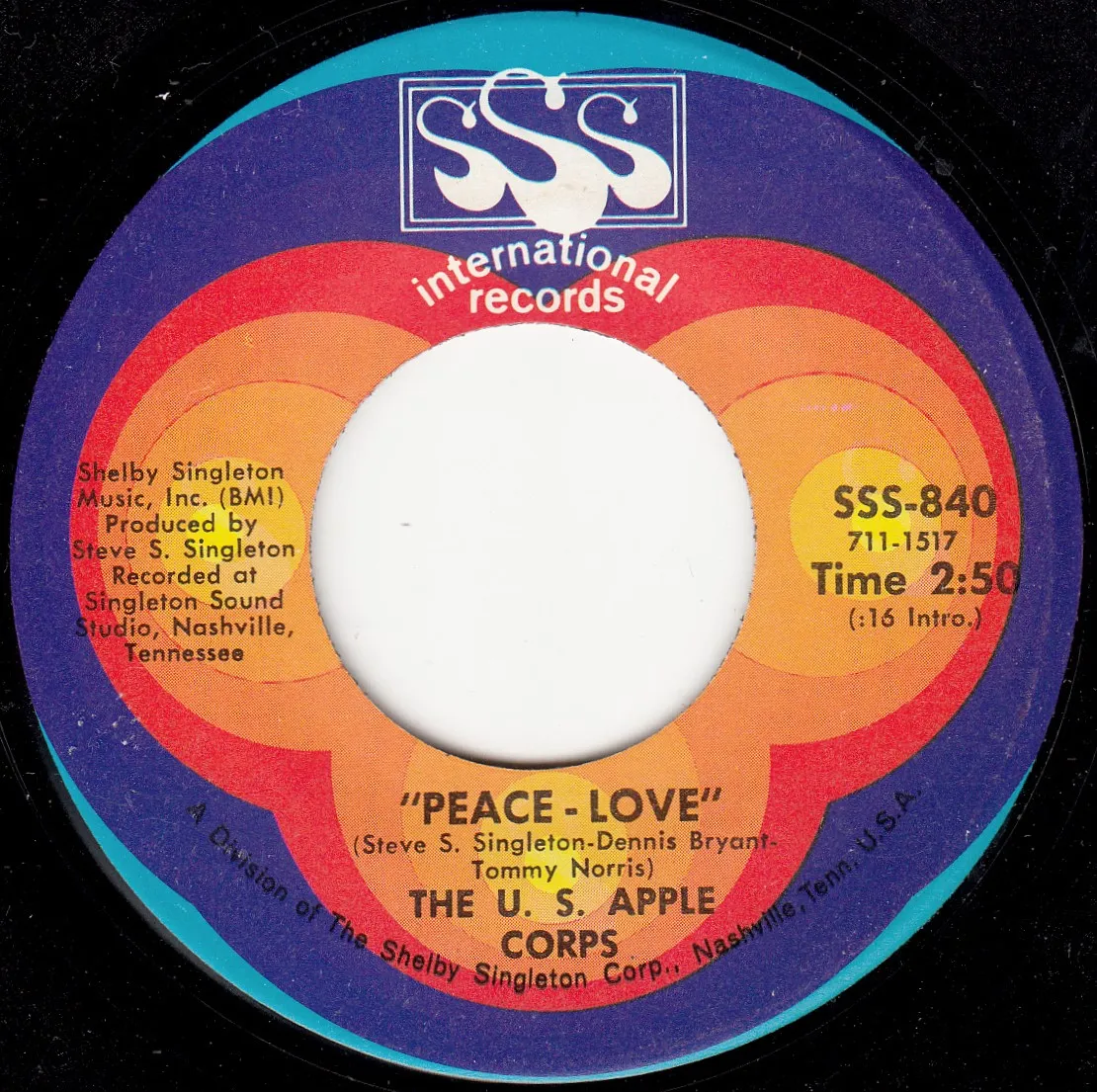 Peace-Love – The U.S. Apple Corps (A-side label)