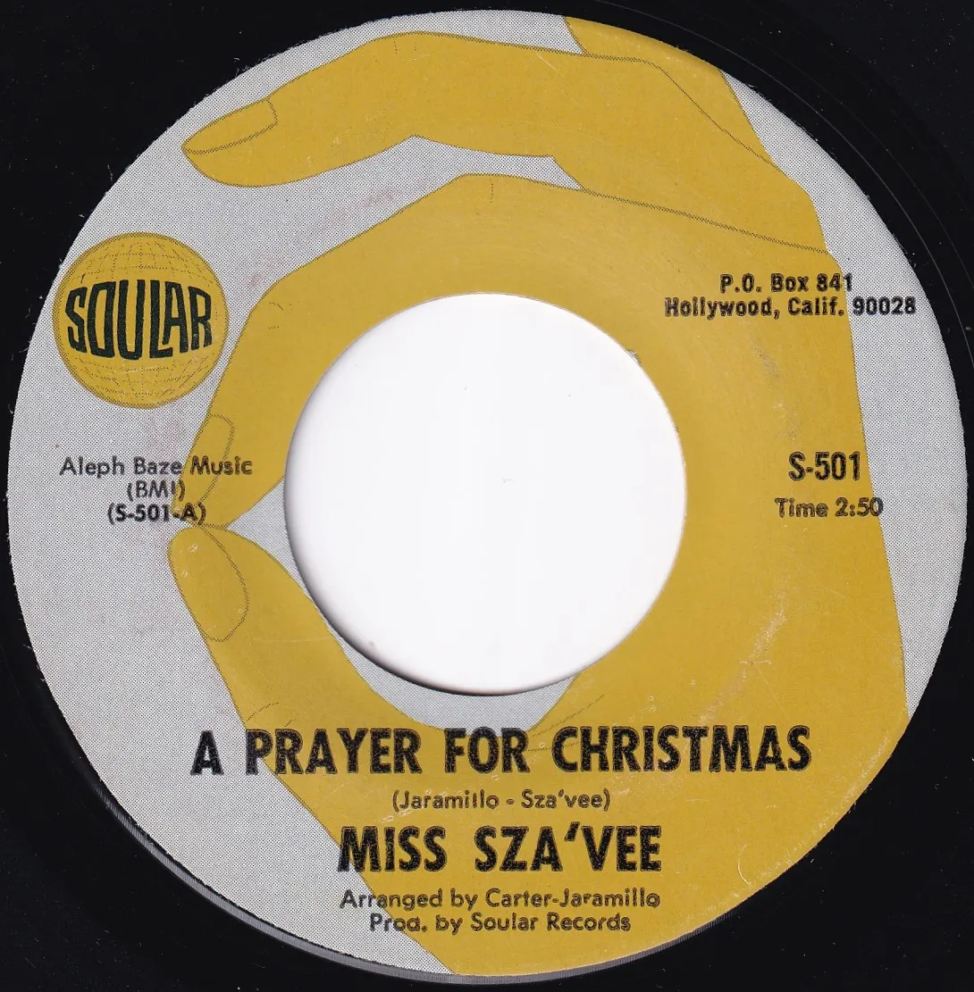 Prayer for Christmas – Miss Sza'vee (A-side label)