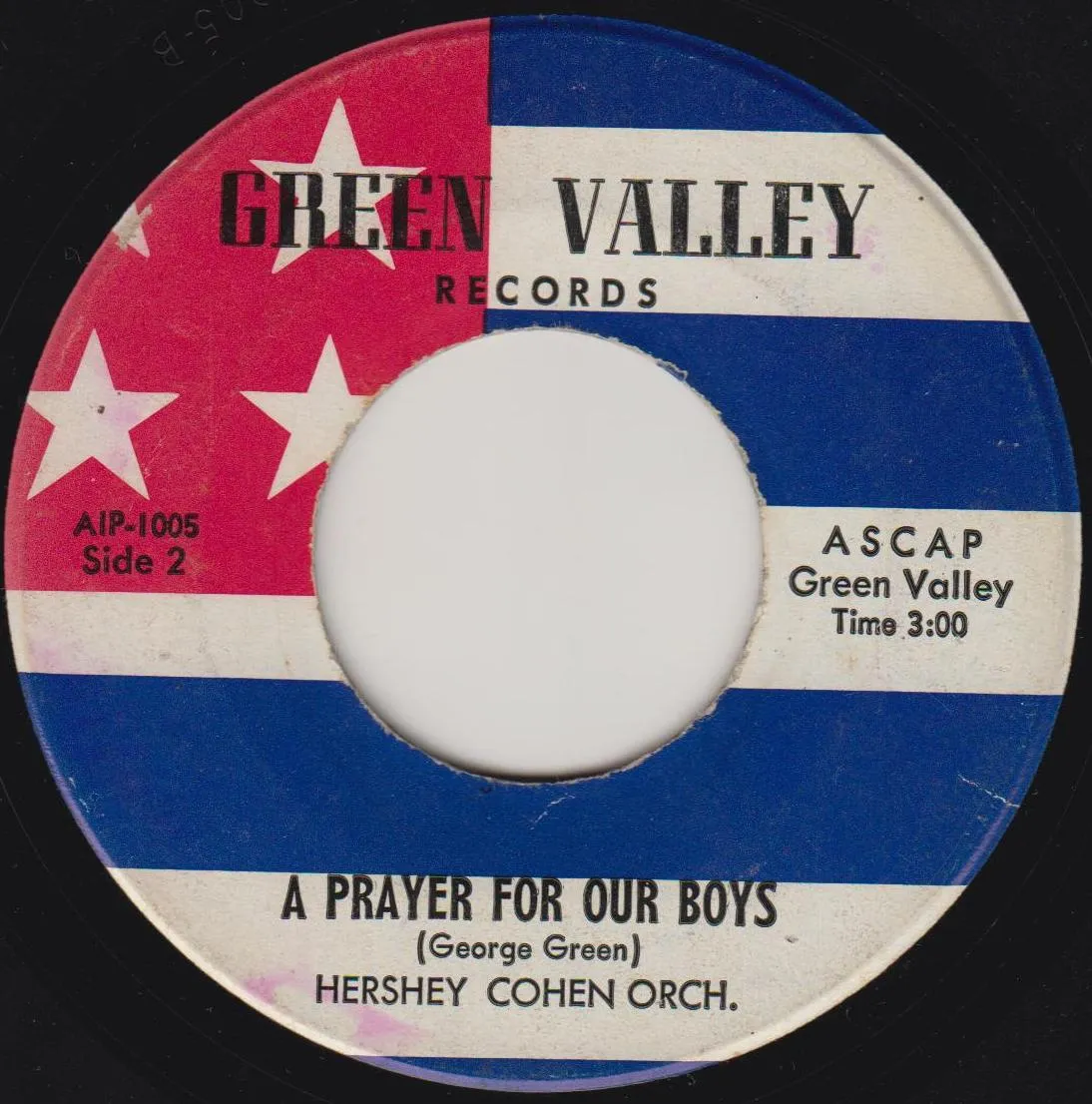Prayer for Our Boys – Hershey Cohen Orchestra feat. Jeanne Bxter (Label (alternate scan))