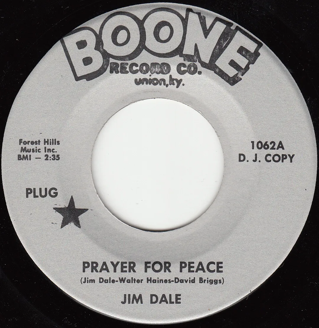 Prayer for Peace – Jim Dale (A-side label)