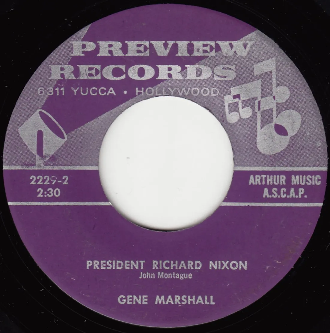 President Richard Nixon – Gene Marshall (A-side label)