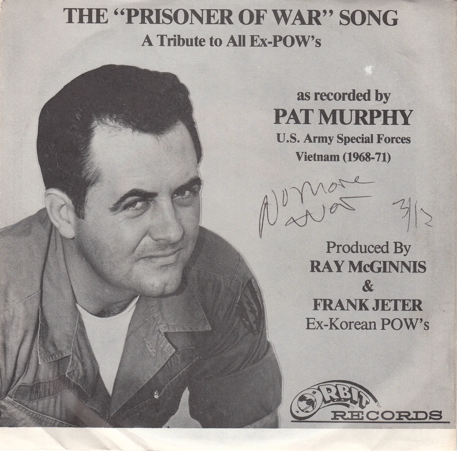 Prisoner of War – Pat Murphy (Picture sleeve (front))