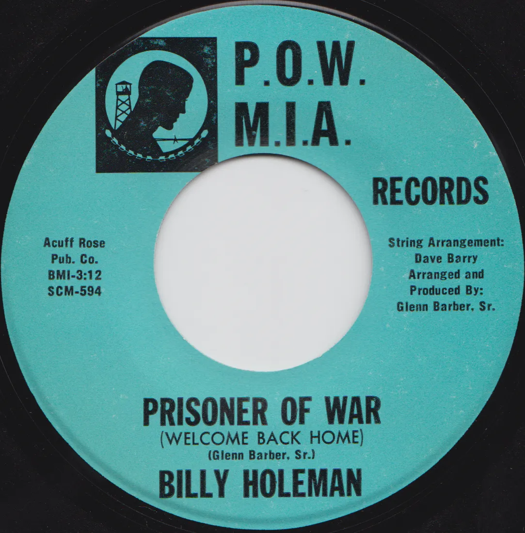 Prisoner of War (Welcome Back Home) – Billy Holeman (Label (alternate scan))