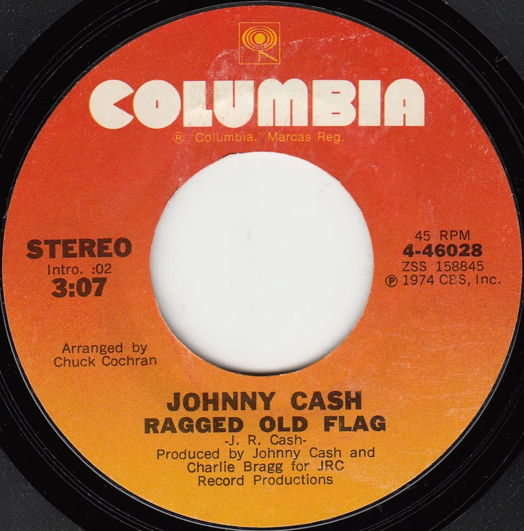 Ragged Old Flag – Johnny Cash (A-side label)