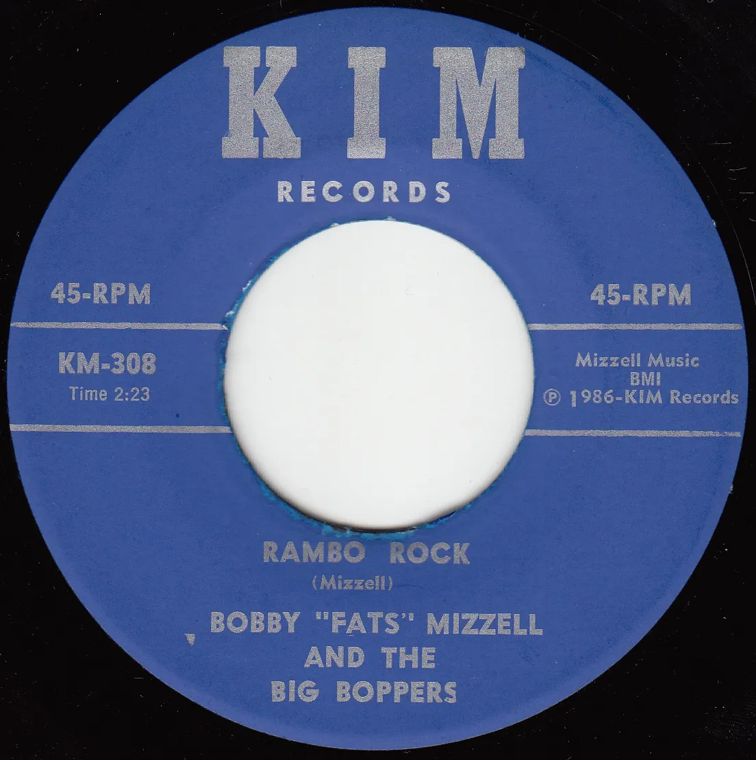 Rambo Rock – Bobby Mizzell (A-side label)