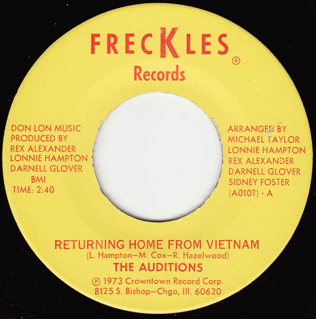 Returning Home From Vietnam – The Auditions (A-side label)