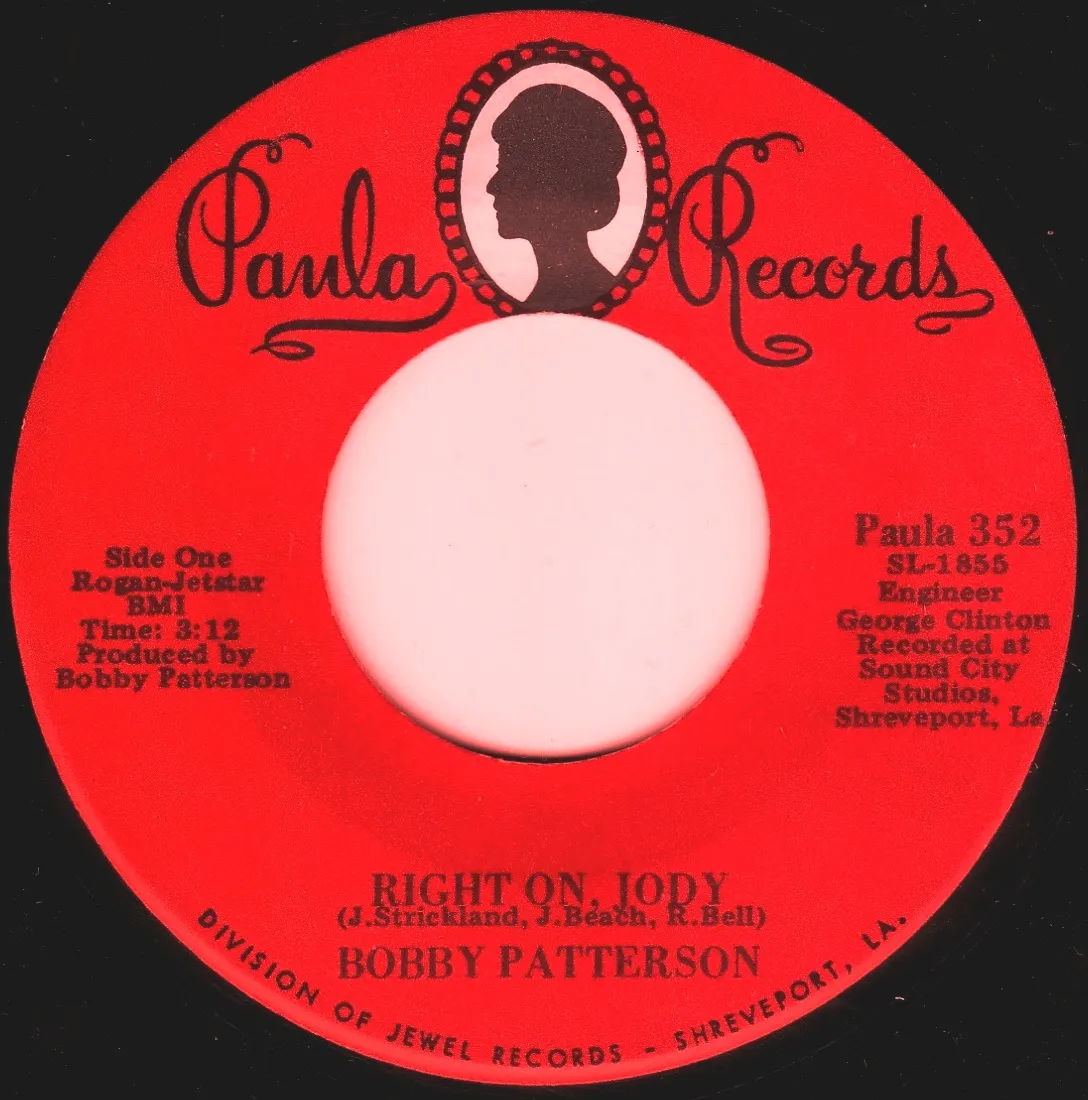 Right On Jody – Bobby Patterson (A-side label)