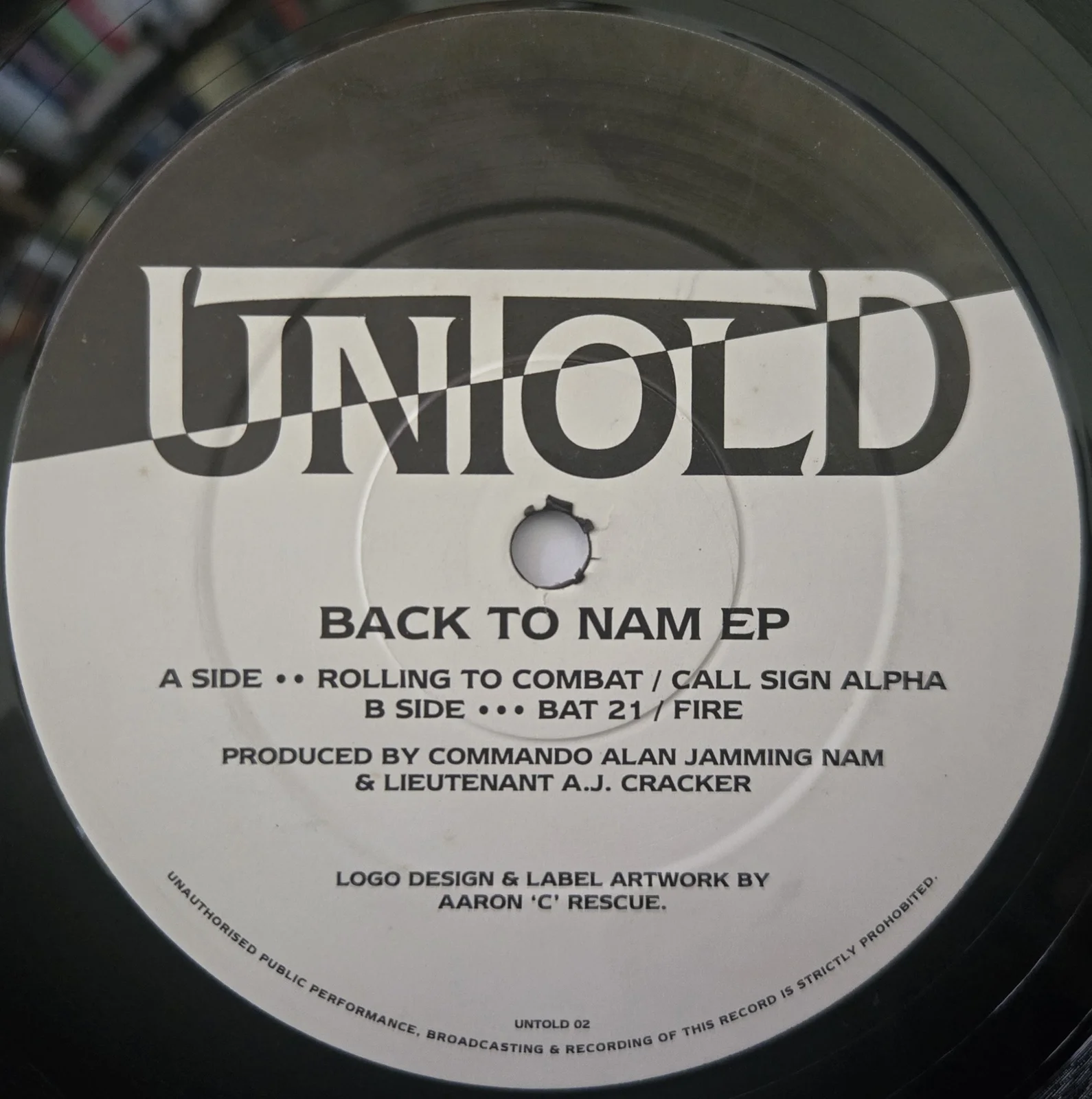 Fire – Commando Alan Jamming Nam & Lieutenant A. J. Cracker (Label)
