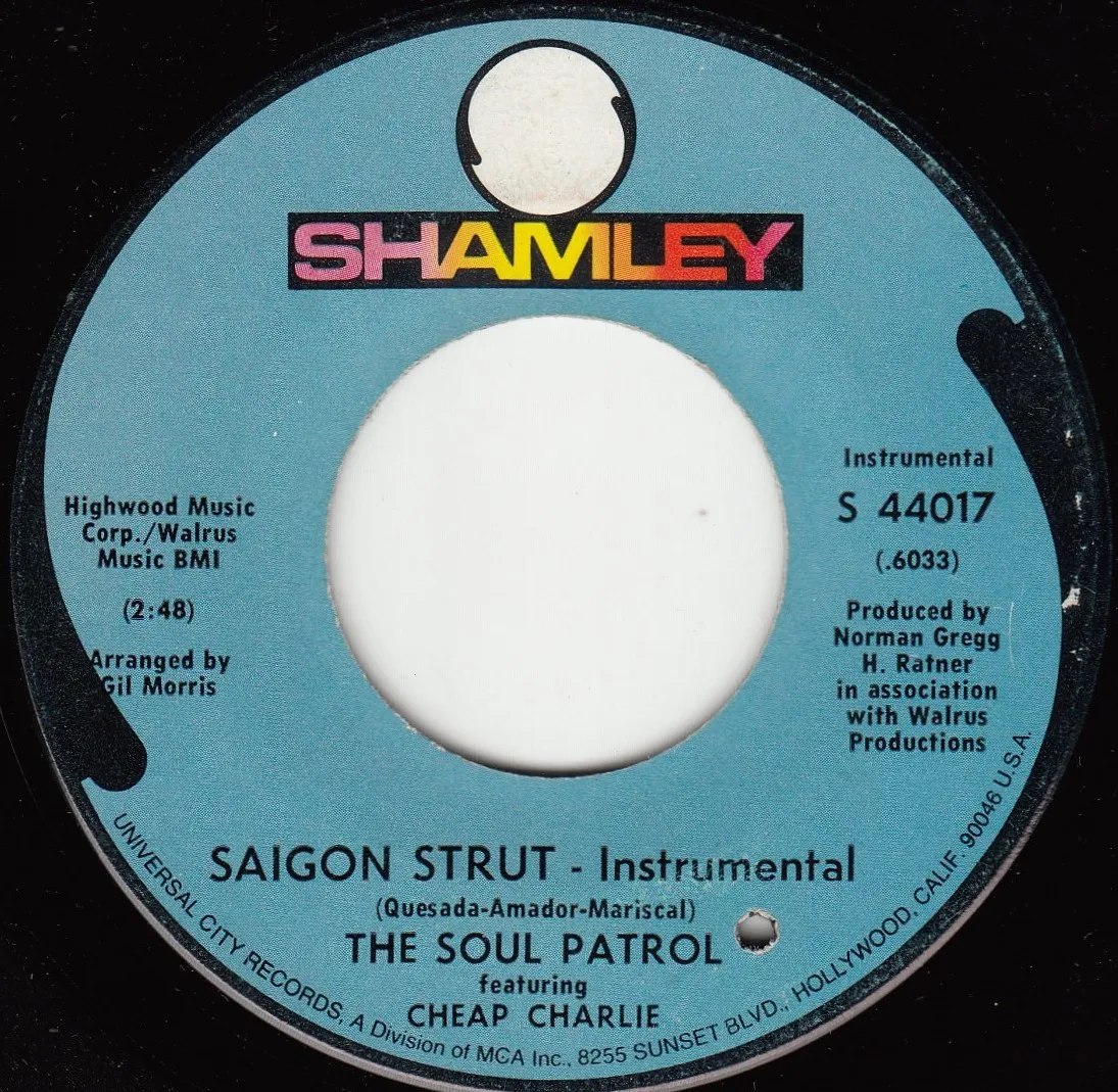 Saigon Strut (Instrumental) – The Soul Patrol (A-side label (instrumental))