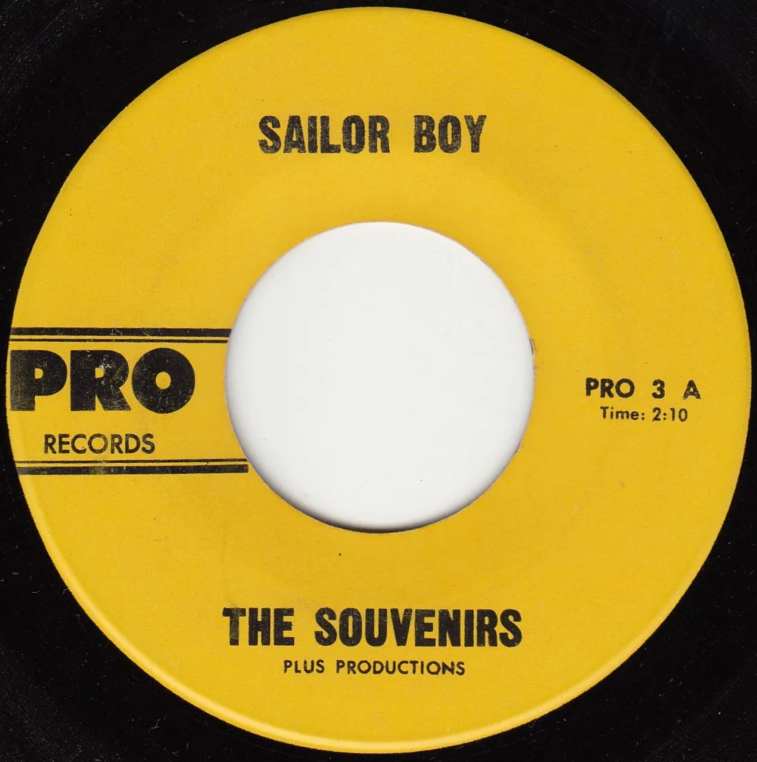 Sailor Boy – The Souvenirs (A-side label)