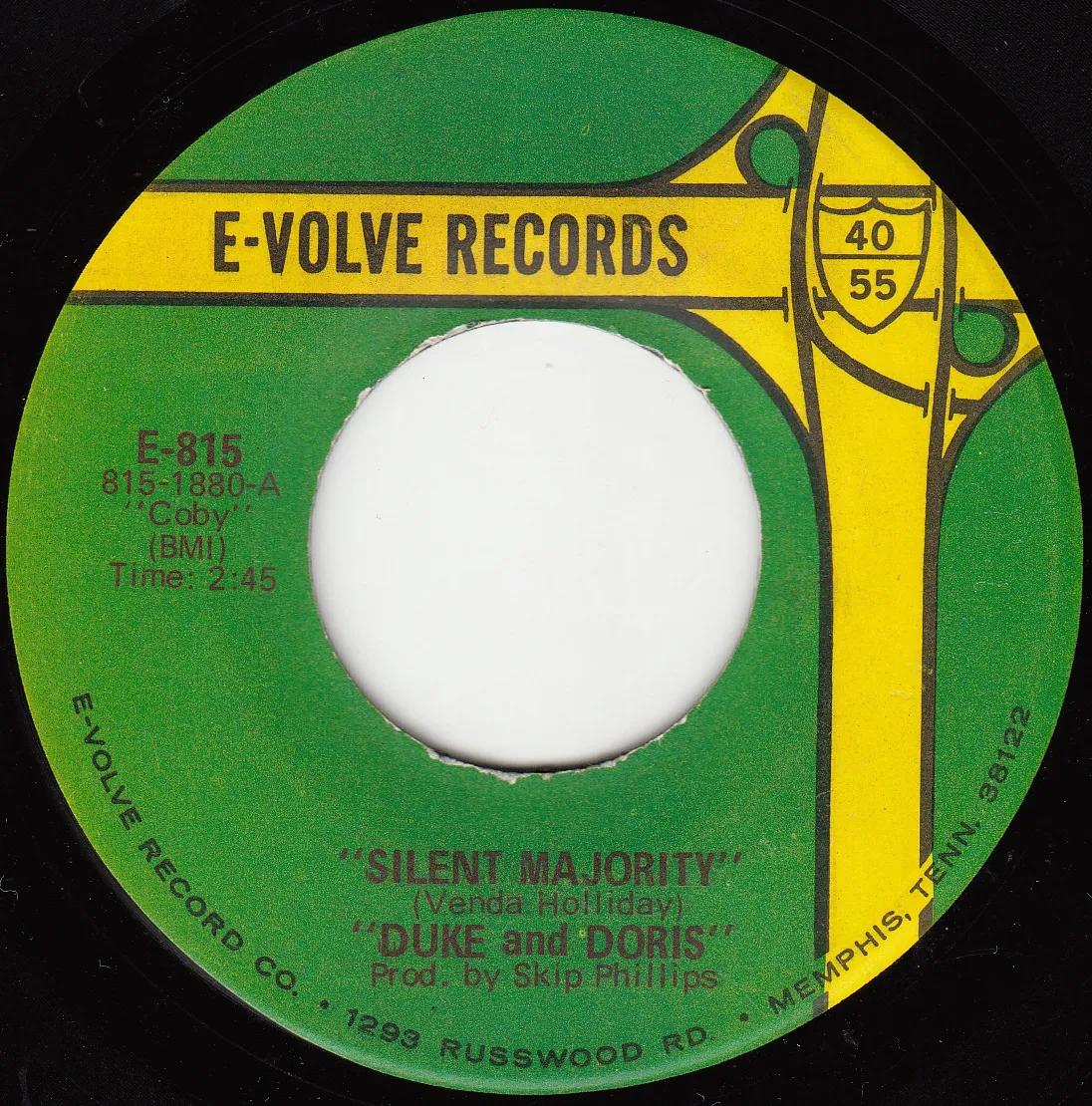 Silent Majority – Duke and Doris (A-side label)