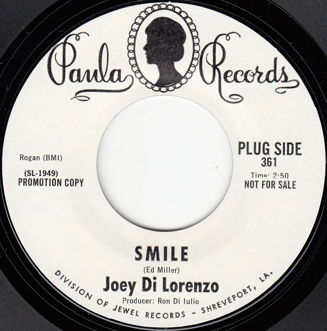 Smile – Joey Di Lorenzo (A-side label)