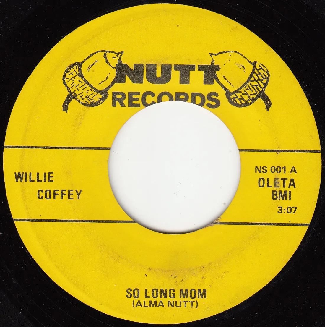 So Long Mom – Willie Coffey (A-side label)