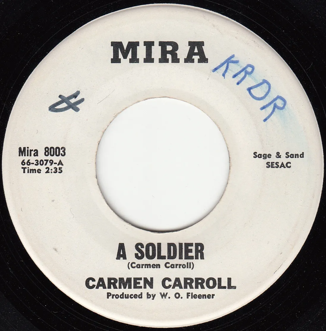 Soldier – Carmen Carroll (A-side label)