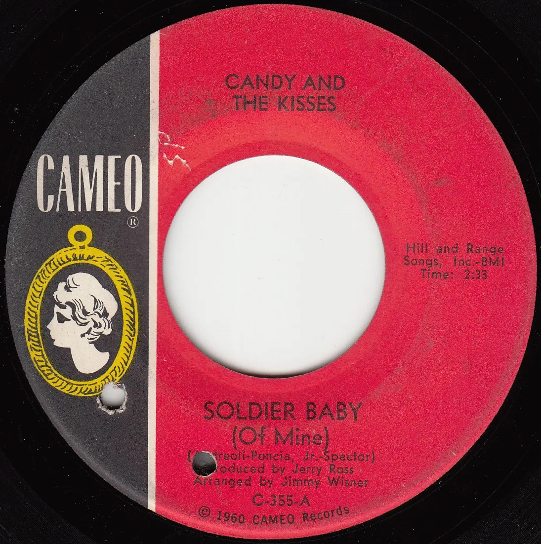 Soldier Baby (Of Mine) – Candy & The Kisses (A-side label)