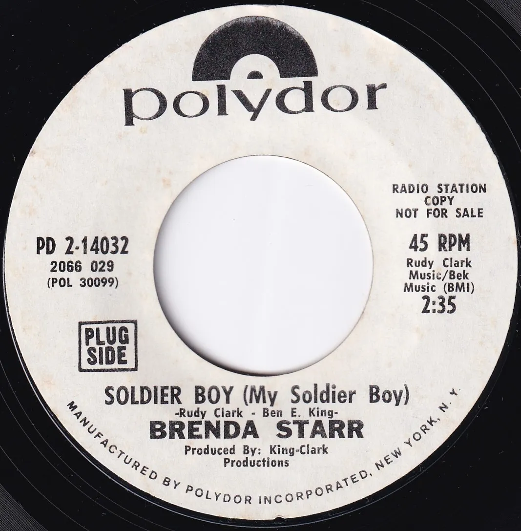 Soldier Boy (Partial) – Brenda Starr (A-side label)