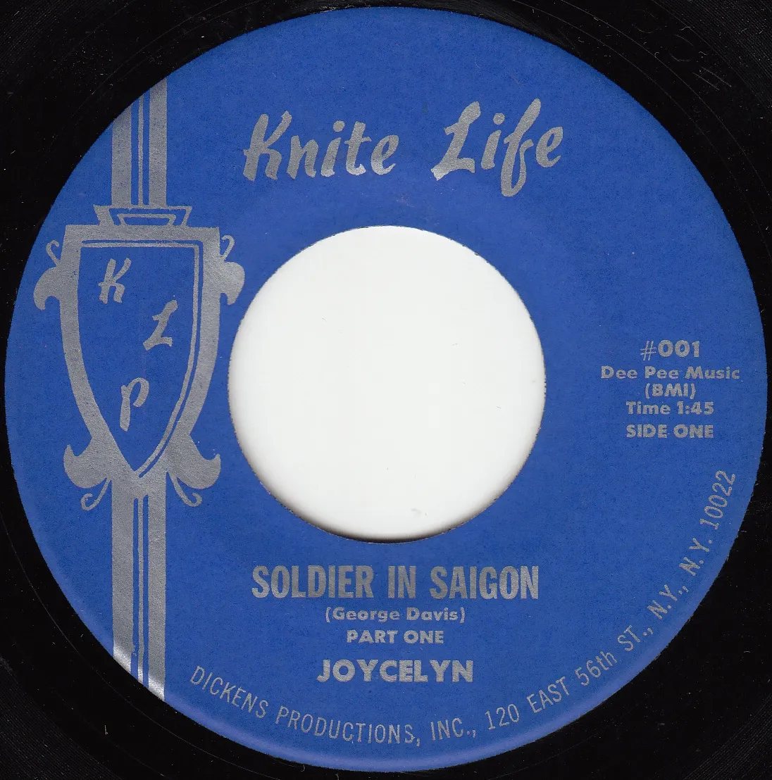 Soldier in Saigon Part One – Joycelyn (A-side label)