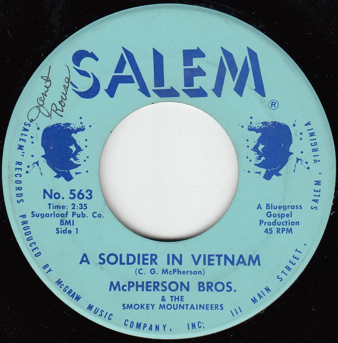 Soldier in Vietnam – McPherson Bros. (A-side label)