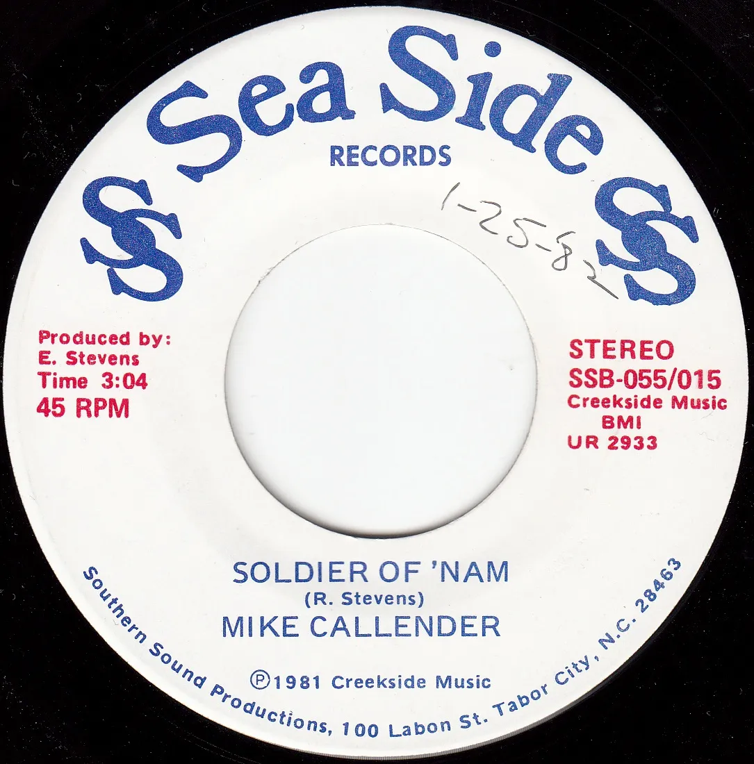 Soldier of 'Nam – Mike Callender (A-side label)