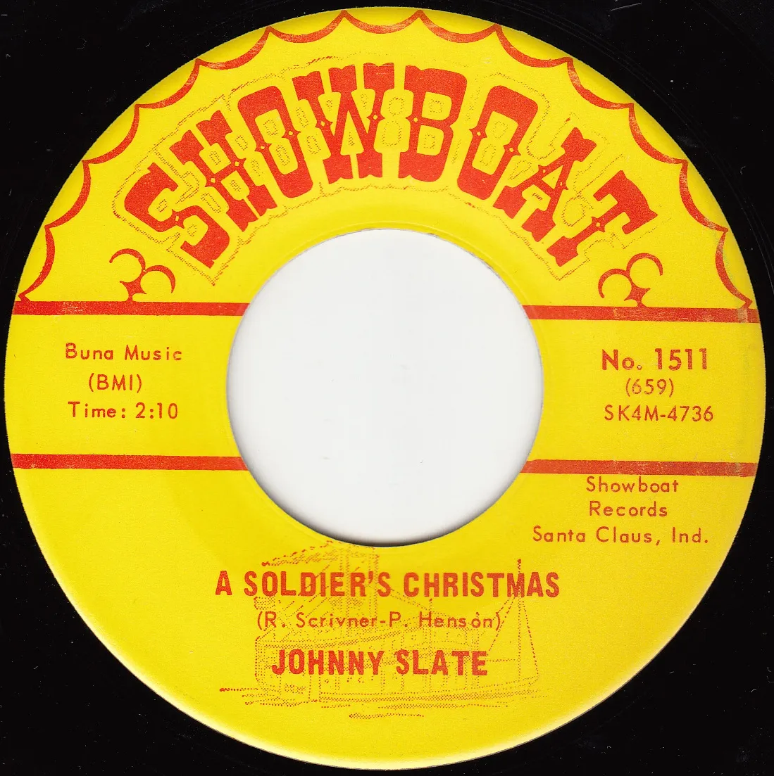 Soldier's Christmas – Johnny Slate (A-side label)